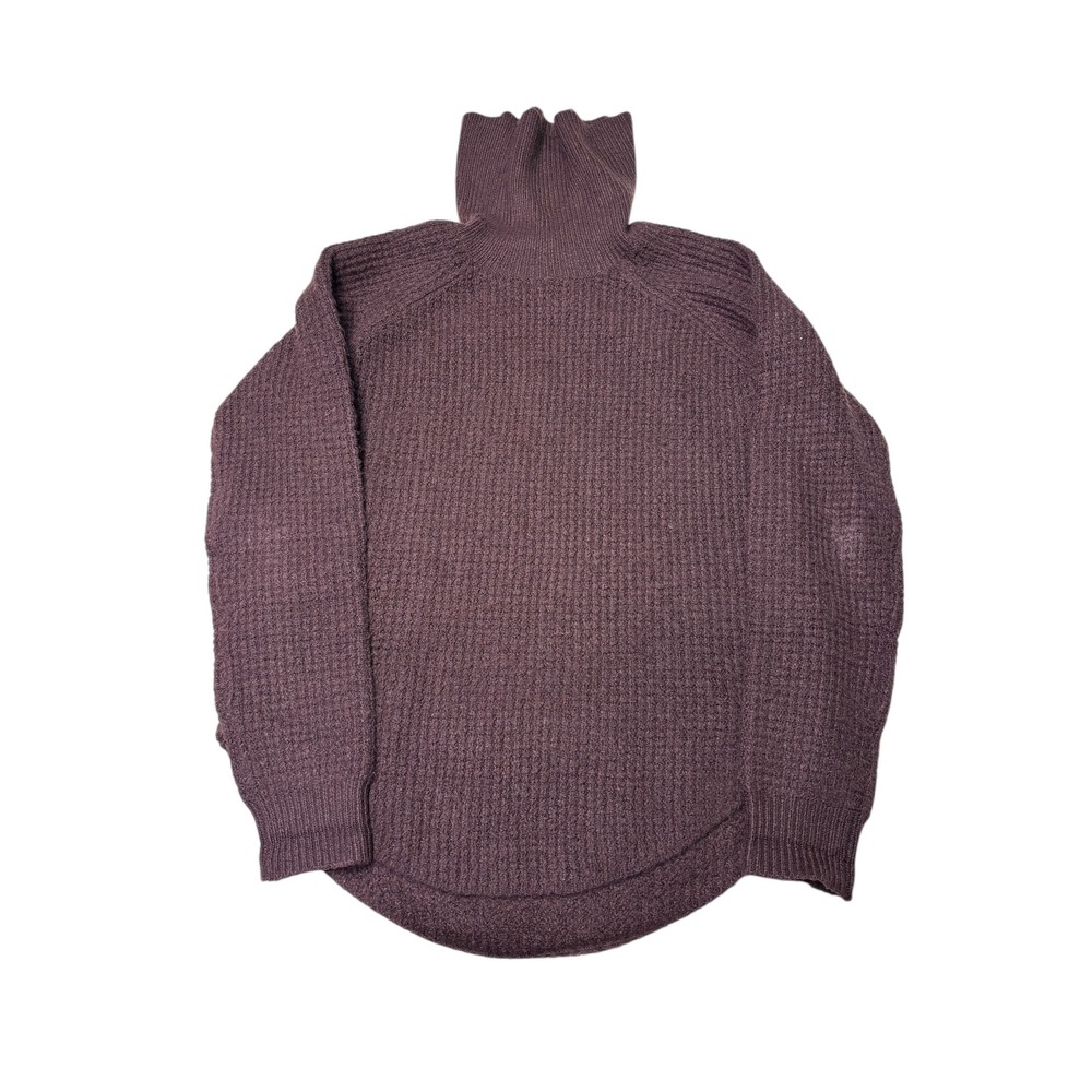 Kuhl Womens XS Turtleneck Sweater Textured Knit Pullover Brown Long Sleeve